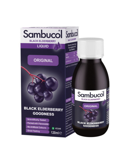 Sambucol Black Elderberry Liquid Original (120 ml)