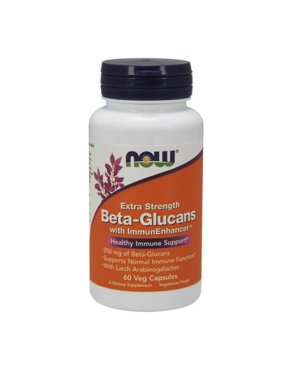 NOW Beta-Glucans extra strength with ImmunEnhancer (60 veg caps)