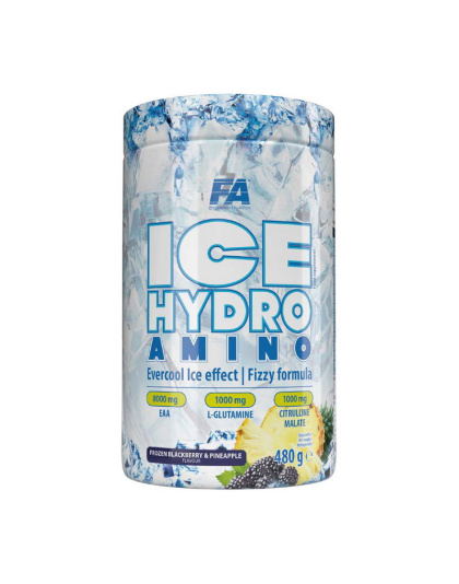 Fitness Authority Ice Hydro Amino (480 g, frozen blackberry & pineapple)