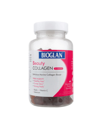 Bioglan Beauty Collagen Gummies (60 gummies, strawberry)