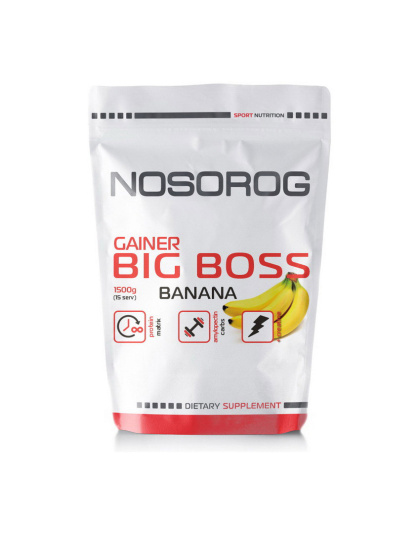 NOSOROG Gainer BIG BOSS (1,5 kg, strawberry)