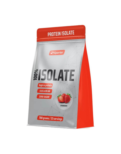 Sporter 100% Isolate (700 g, strawberry)