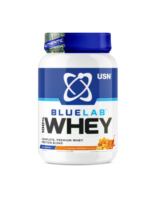 USN Blue Lab 100% Whey (908 g, caramel popcorn)