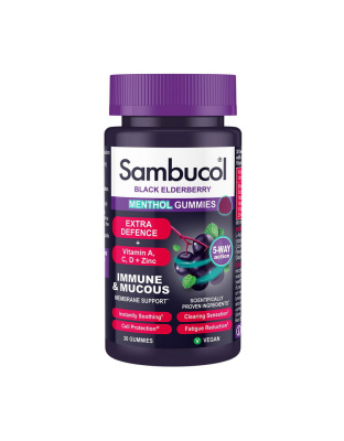 Sambucol Black Elderberry Immune & Mucous (30 gummies)