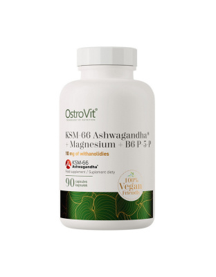 OstroVit Ashwagandha KSM-66+Magnesium+B6 P-5-P (90 caps)