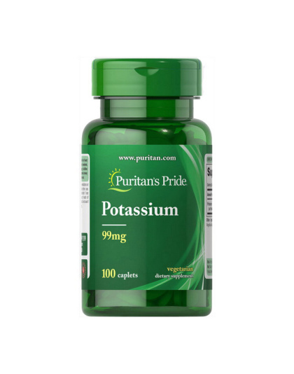 Puritan's Pride Potassium 99 mg (100 caplets)