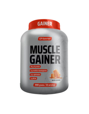 Sporter Muscle Gainer (3 kg, salted caramel)