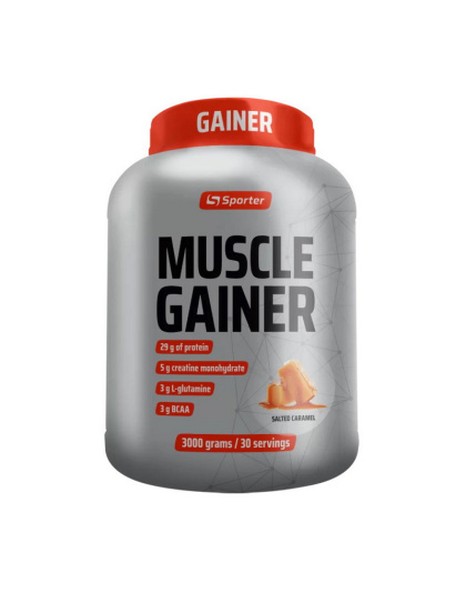 Sporter Muscle Gainer (3 kg, salted caramel)
