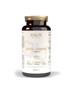 Evolite Nutrition Acetyl L-Carnitine + Green Tea (термін до 28.05.2026) (100 veg caps)