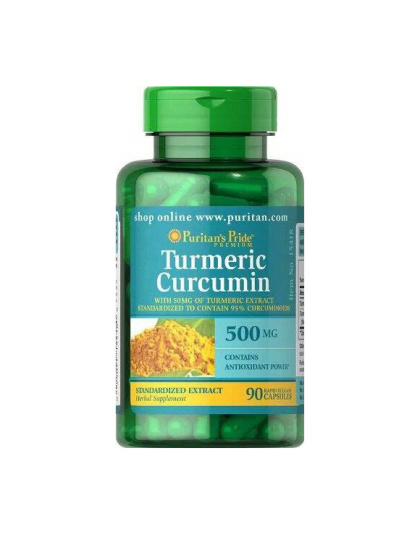 Puritan's Pride Turmeric Curcumin 500 mg (90 caps)