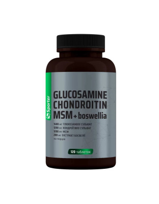 Sporter Glucosamine Chondroitin MSM + Boswellia (120 tab)