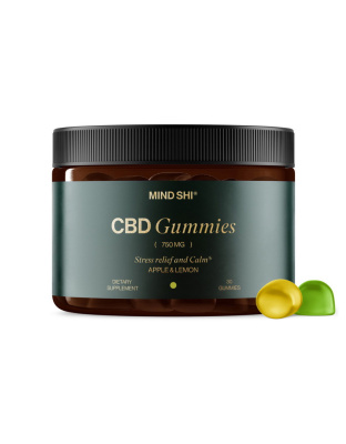 Mind Shi CBD Gummies 750 mg (термін до 28.04.2026) (30 gummies, apple & lemon)