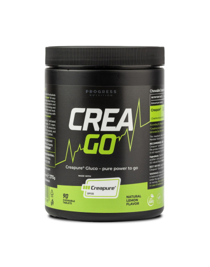 Progress Nutrition CreaGo Creapure (90 chew tabs, lemon)