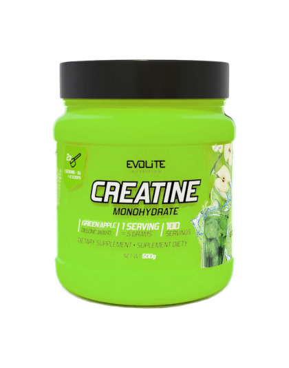 Evolite Nutrition Creatine Monohydrate (500 g, green apple)