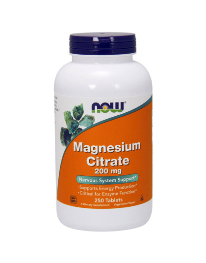 NOW Magnesium Citrate 200 mg (250 tabl)