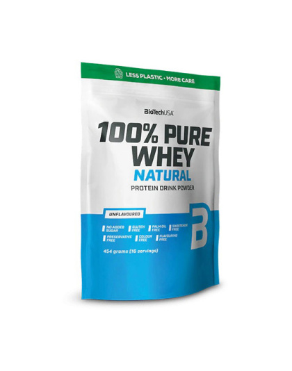 BioTech 100% Pure Whey Natural (454 g, unflavoured)