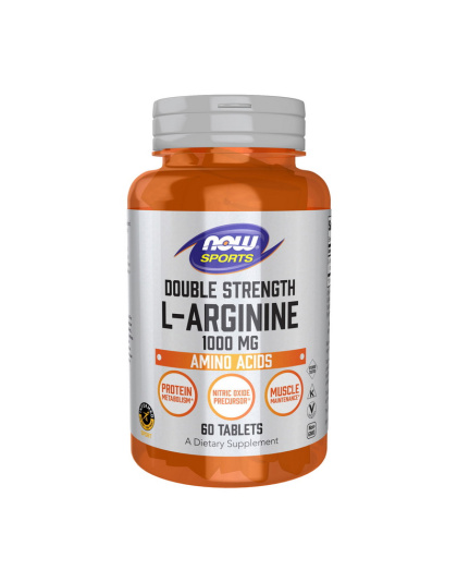 NOW L-Arginine Double Strength 1000 mg (60 tabs)