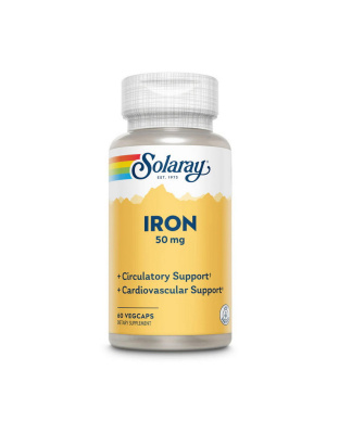Solaray Iron 50 mg (60 veg caps)