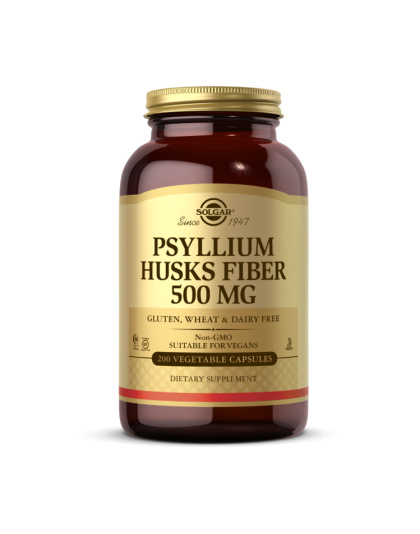 Solgar Psyllium Husk Fiber 500 mg (200 veg caps)