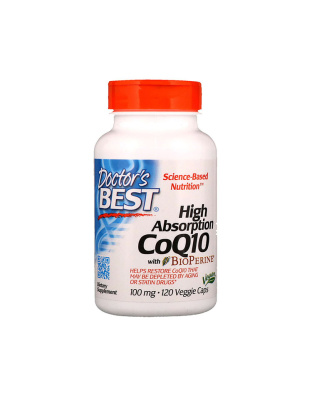 Doctor's BEST High Absorption CoQ10 100 mg with BioPerine (120 veg caps)