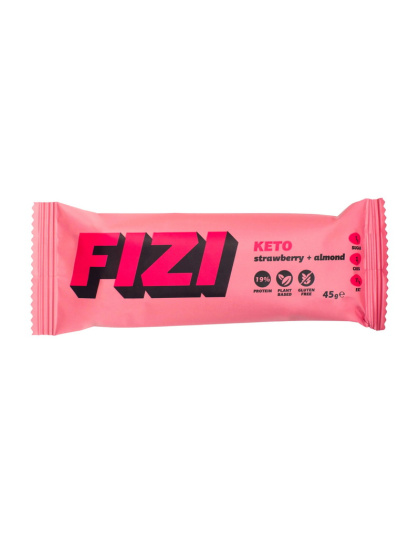 Fizi Fizi Keto Protein Bar (45 g, strawberry + almond)