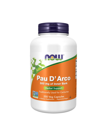 NOW Pau D'Arco 500 mg of Inner Bark (250 veg caps)