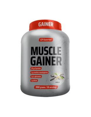 Sporter Muscle Gainer (3 kg, vanilla)