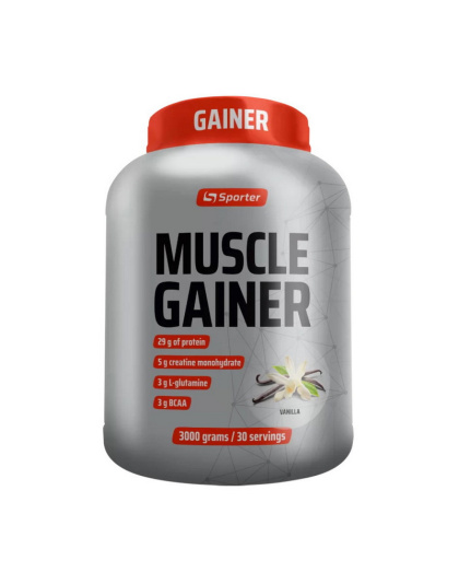 Sporter Muscle Gainer (3 kg, vanilla)