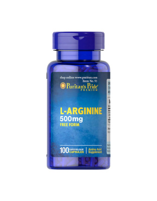 Puritan's Pride L-Arginine 500 mg (100 caps)