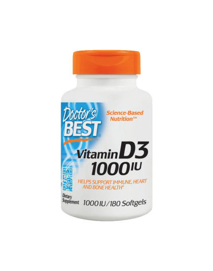 Doctor's BEST Vitamin D3 1000 IU (180 softgels)