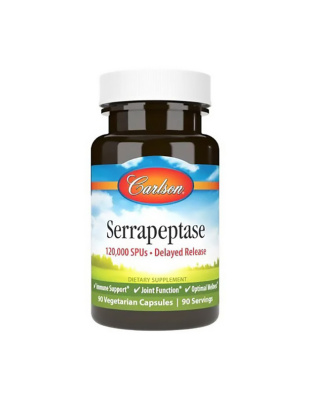 Carlson Labs Serrapeptase (90 veg caps)