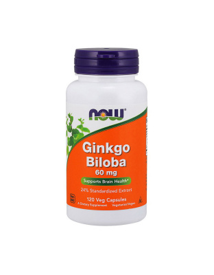 NOW Ginkgo Biloba 60 mg (120 caps)