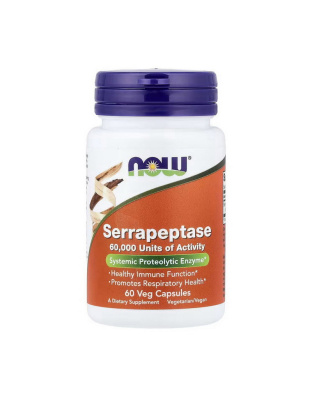 NOW Serrapeptase (60 veg caps)