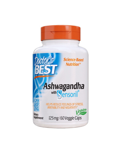 Doctor's BEST Ashwagandha with Sensoril 125 mg (60 veg caps)