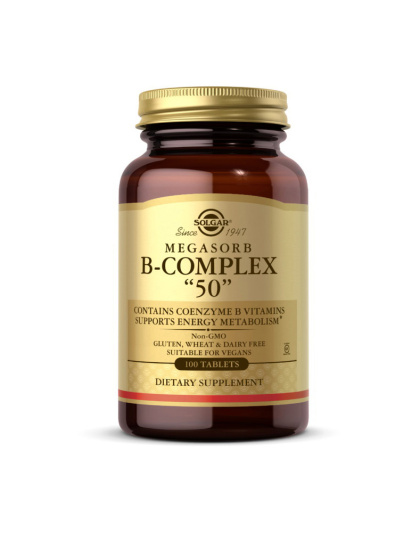 Solgar B-Complex 50 (термін до 28.09.2026) (100 tabs)