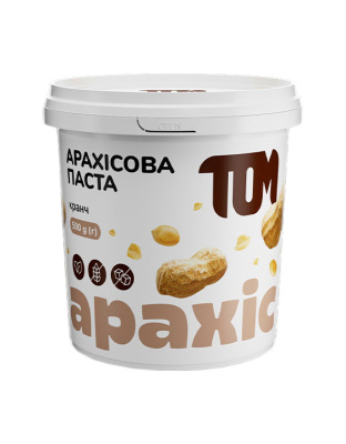 TOM peanut butter Арахісова Паста (500 g, кранч)
