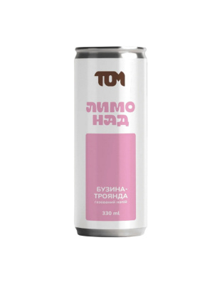 TOM peanut butter Лимонад (330 ml, бузина-троянда)