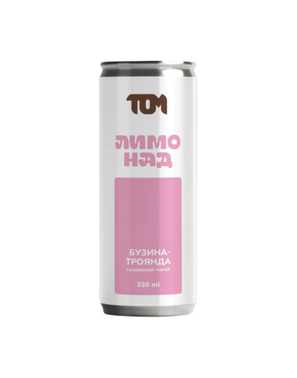 TOM peanut butter Лимонад (330 ml, бузина-троянда)