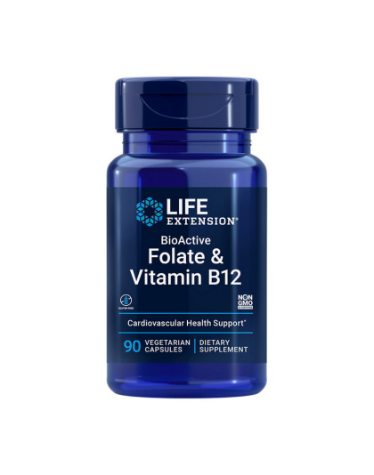 Life Extension Folate & Vitamin B12 (90 veg caps)