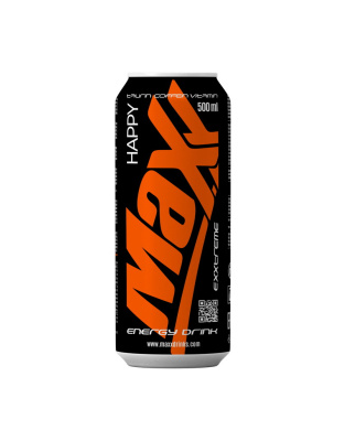 Maxx Maxx Happy Energy Drink (вм'ятина на банці) (250 ml, pineberry & guava)
