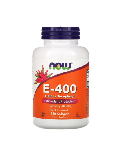 NOW E-400 d-alpha Tocopheryl (250 softgels)