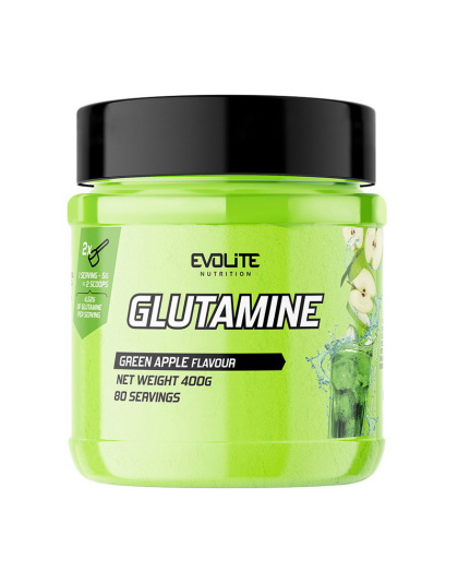 Evolite Nutrition Glutamine (плями в середині банки) (400 g, lemon)