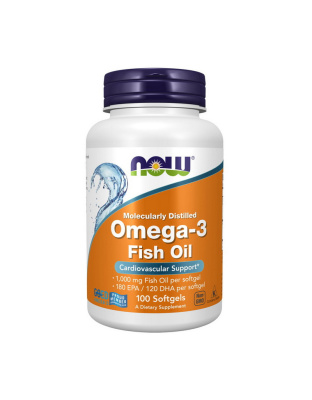 NOW Omega-3 (брак етикетки) (100 softgels)