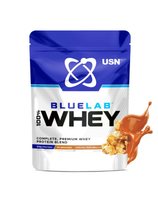 USN Blue Lab 100% Whey (476 g, caramel popcorn)