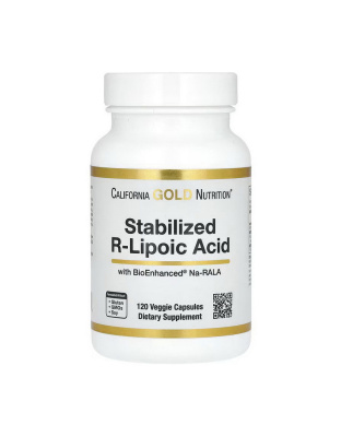 California Gold Nutrition Stabilized R-Lipoic Acid (120 veg caps)