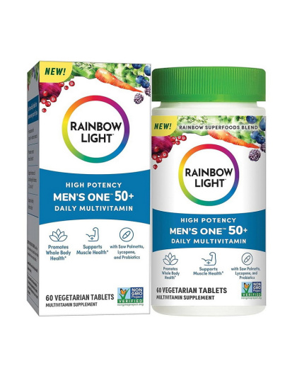 Rainbow Light Men's One 50+ (60 veg tabs)
