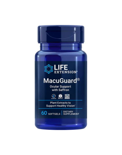 Life Extension MacuGuard Ocular Support with Saffron (60 softgels)