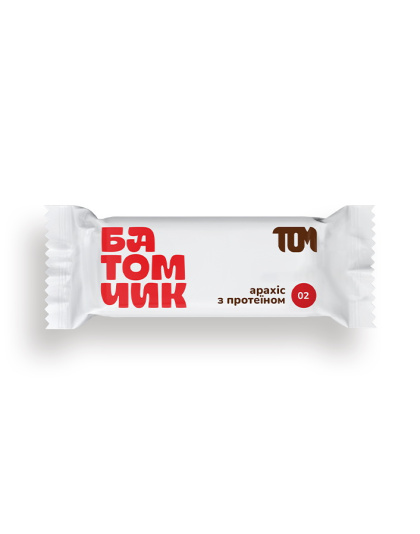 TOM peanut butter Батомчик арахіс з протеїном (45 g)