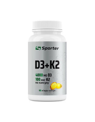 Sporter D3+K2 4000 IU (60 caps)
