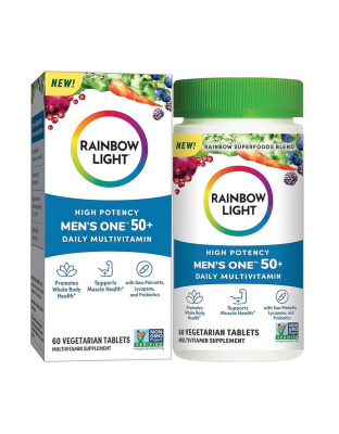 Rainbow Light Men's One 50+ (термін до 28.09.2026) (60 veg tabs)